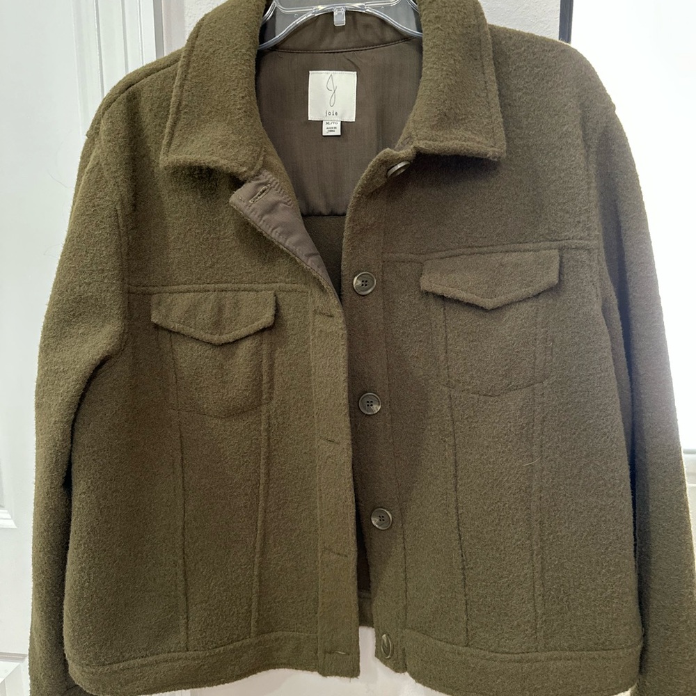 Joie Khaki Utility Jacket